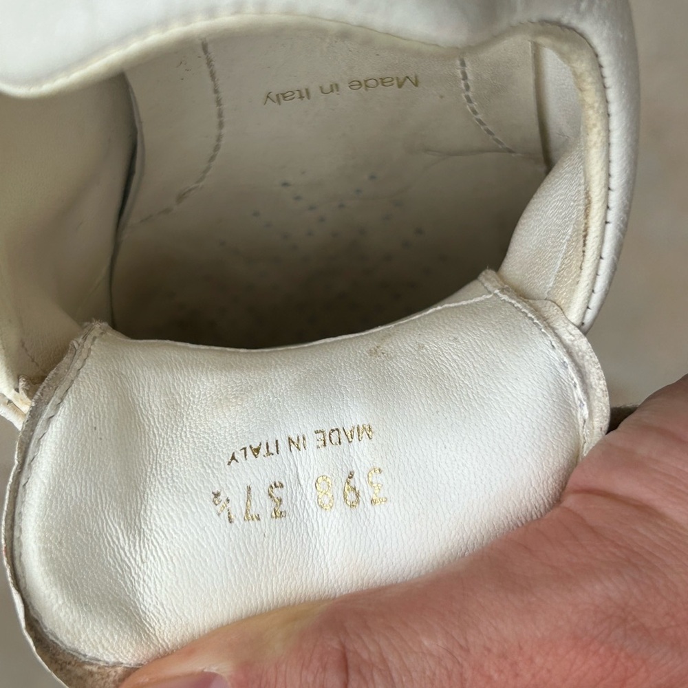 White Prada leather sneakers - Picture 5 of 7